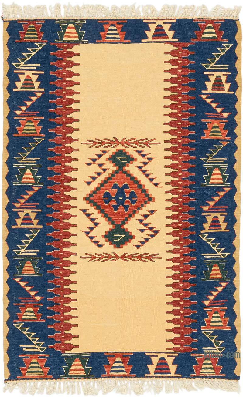 Yeni Kök Boya El Dokuma Kilim - 111 cm x 170 cm - K0077631