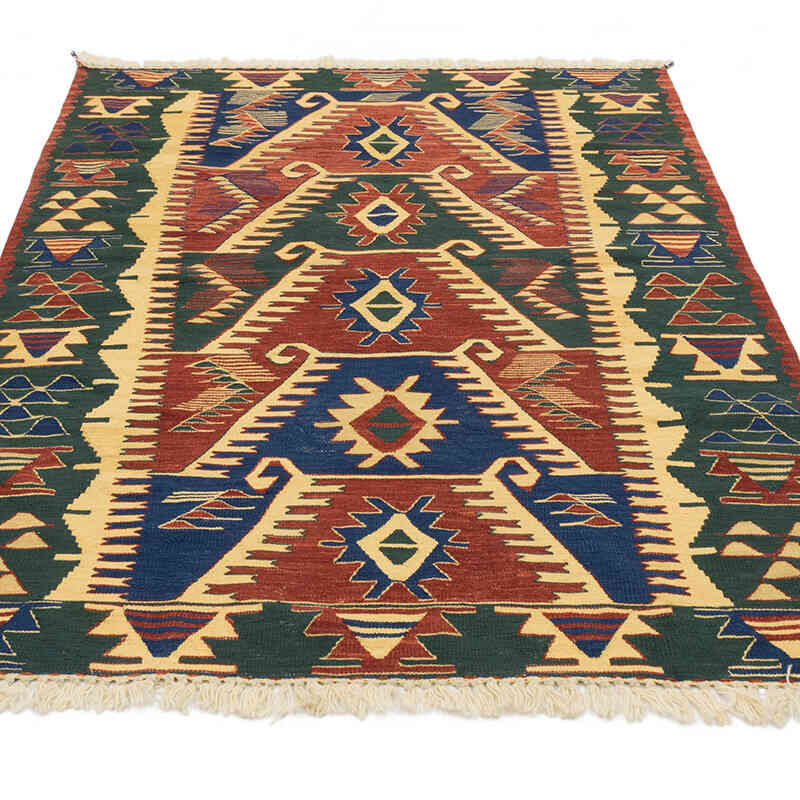 Yeni Kök Boya El Dokuma Kilim - 116 cm x 171 cm - K0077632