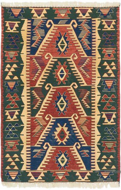 Yeni Kök Boya El Dokuma Kilim - 116 cm x 171 cm