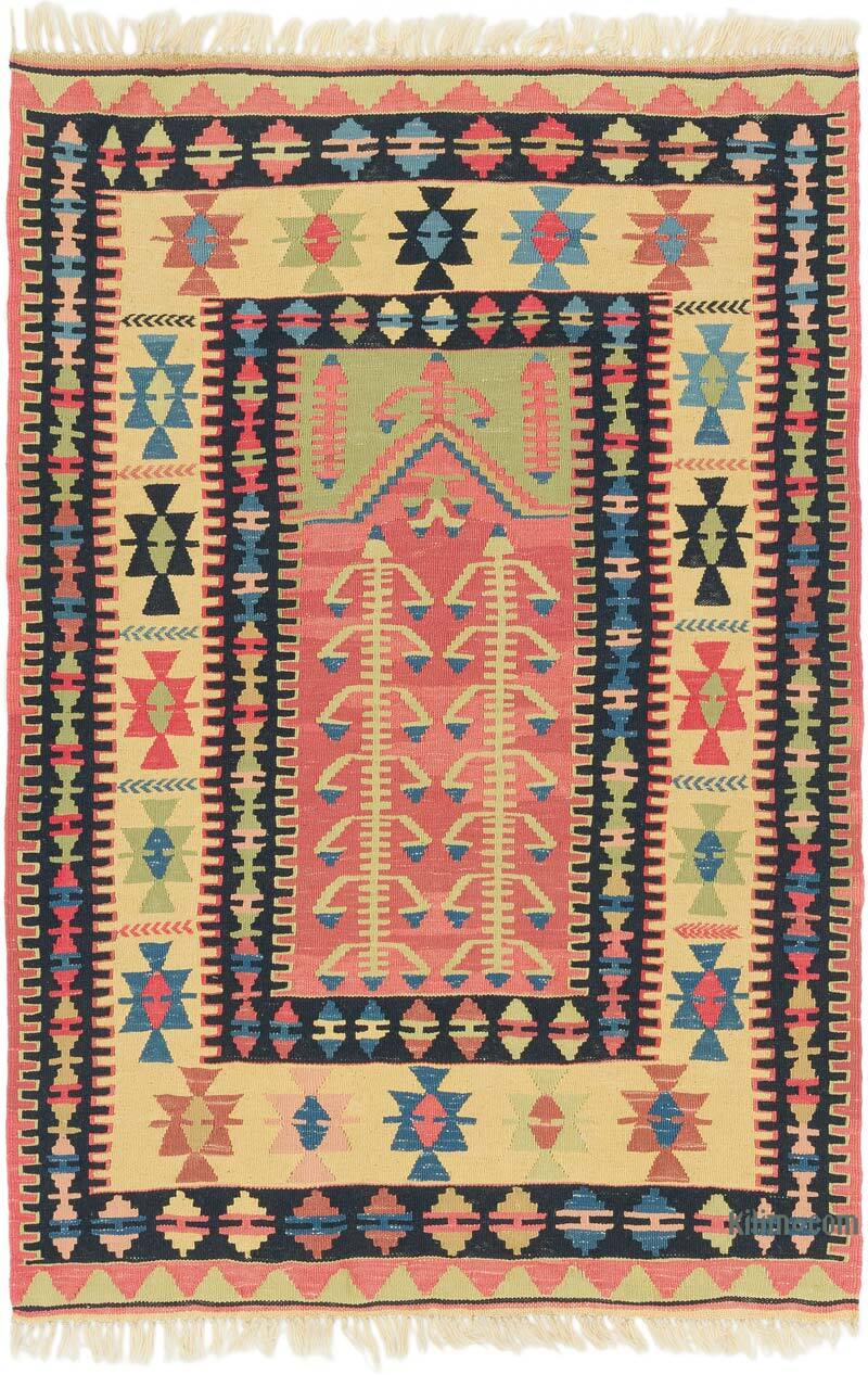 Yeni Kök Boya El Dokuma Kilim - 116 cm x 176 cm - K0077633