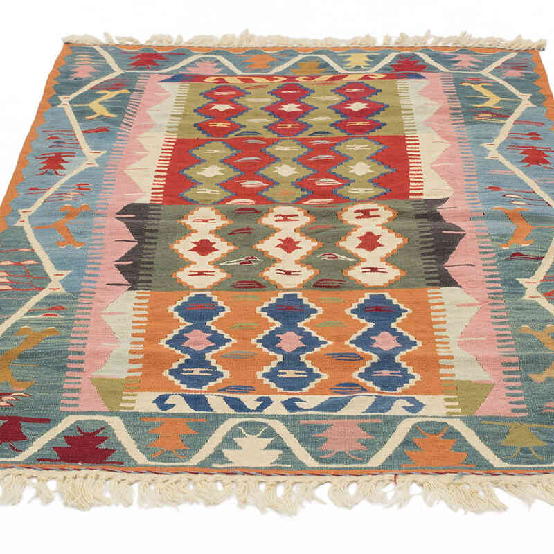 Yeni Kök Boya El Dokuma Kilim - 111 cm x 156 cm - K0077634