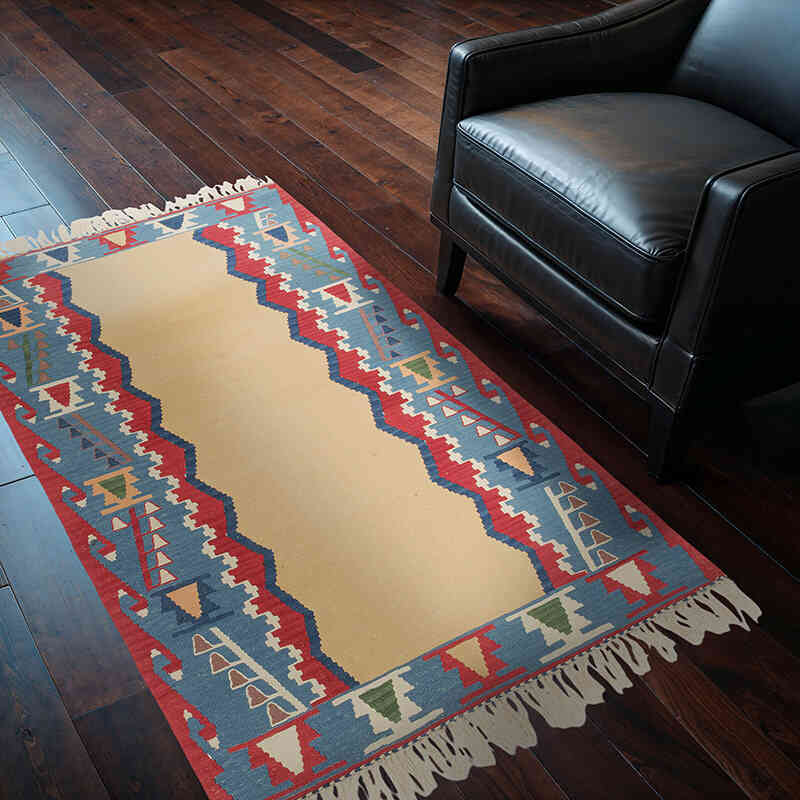 Yeni Kök Boya El Dokuma Kilim - 117 cm x 172 cm - K0077635
