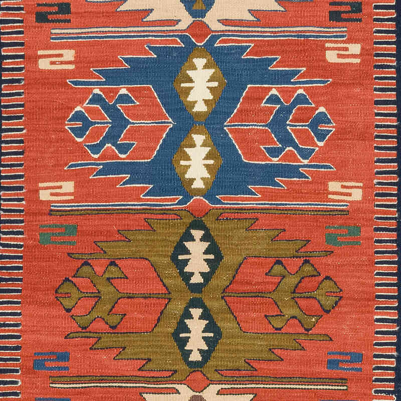 New Handwoven Turkish Kilim Rug - 3' 10" x 5' 7" (46" x 67") - K0077636