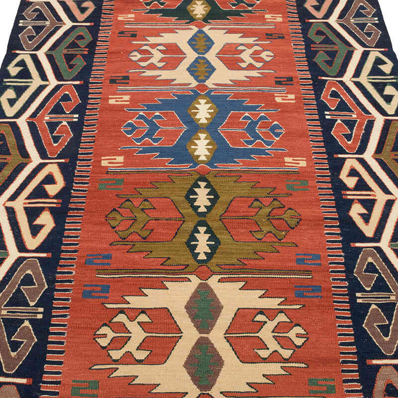 New Handwoven Turkish Kilim Rug - 3' 10" x 5' 7" (46" x 67") - K0077636