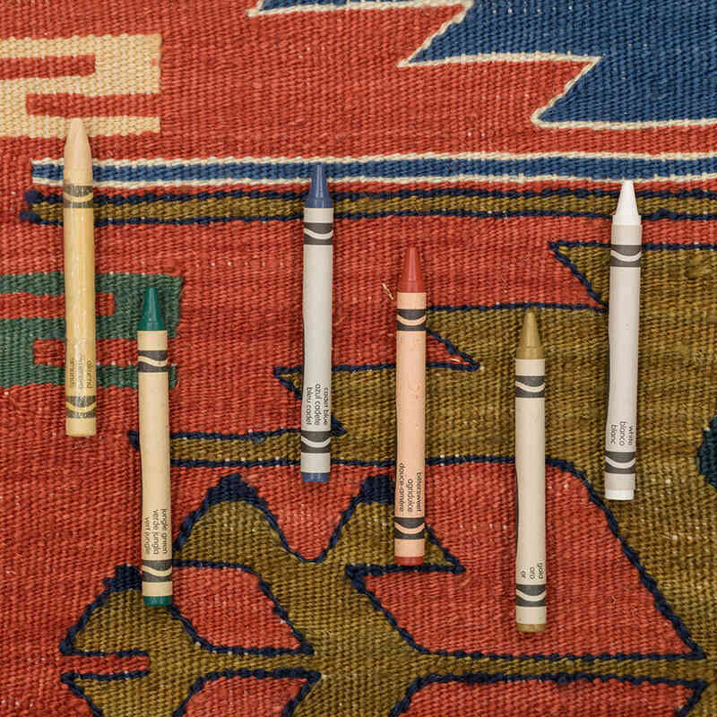 New Handwoven Turkish Kilim Rug - 3' 10" x 5' 7" (46" x 67") - K0077636
