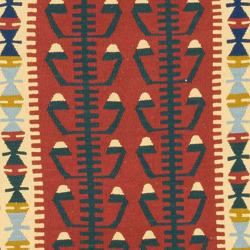 New Handwoven Turkish Kilim Rug - 4' 2" x 5' 9" (50" x 69") - K0077639
