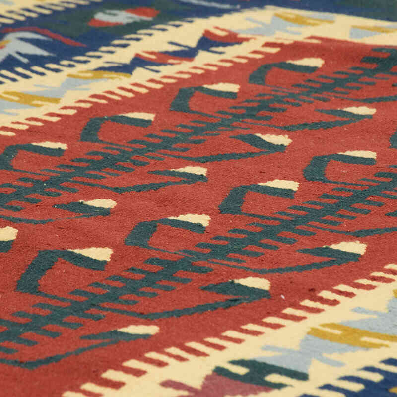 New Handwoven Turkish Kilim Rug - 4' 2" x 5' 9" (50" x 69") - K0077639