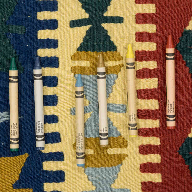 New Handwoven Turkish Kilim Rug - 4' 2" x 5' 9" (50" x 69") - K0077639