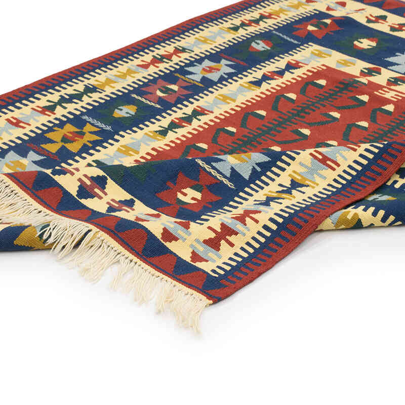 New Handwoven Turkish Kilim Rug - 4' 2" x 5' 9" (50" x 69") - K0077639