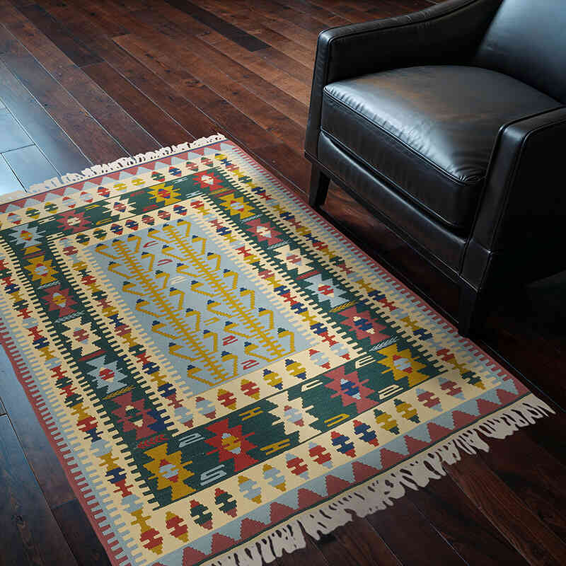 Nueva Alfombra Turca Kilim - 115 cm x 160 cm - K0077640