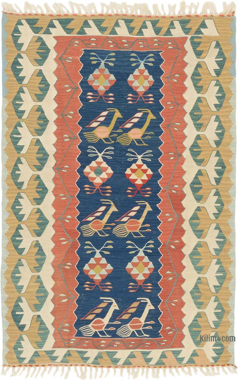 Yeni Kök Boya El Dokuma Kilim - 107 cm x 162 cm - K0077643