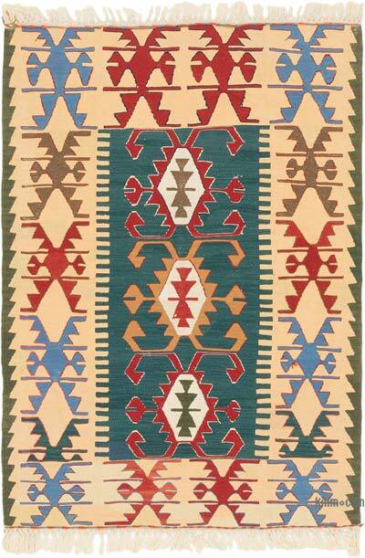 Yeni Kök Boya El Dokuma Kilim - 108 cm x 153 cm