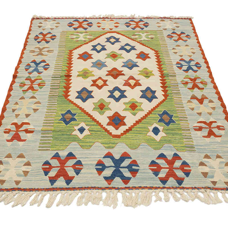 Yeni Kök Boya El Dokuma Kilim - 108 cm x 160 cm - K0077647