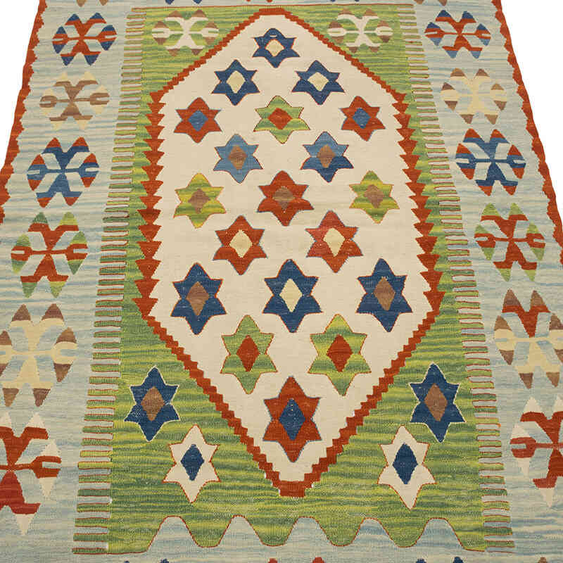 Yeni Kök Boya El Dokuma Kilim - 108 cm x 160 cm - K0077647