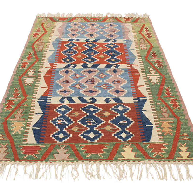 Yeni Kök Boya El Dokuma Kilim - 112 cm x 162 cm - K0077648