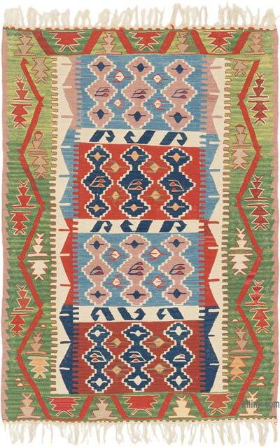 Yeni Kök Boya El Dokuma Kilim - 112 cm x 162 cm