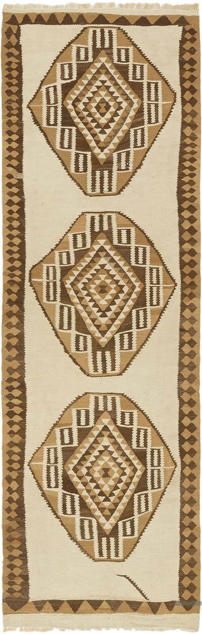 Vintage Herki Kilim Runner - 3' 1" x 9' 8" (37" x 116")