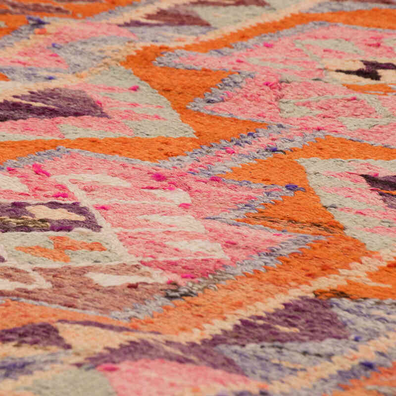 Vintage Herki Kilim Yolluk - 90 cm x 283 cm - K0077650