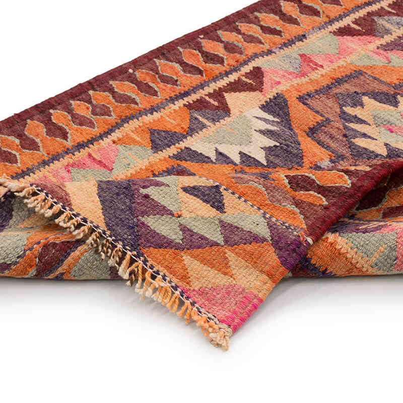 Vintage Herki Kilim Yolluk - 90 cm x 283 cm - K0077650
