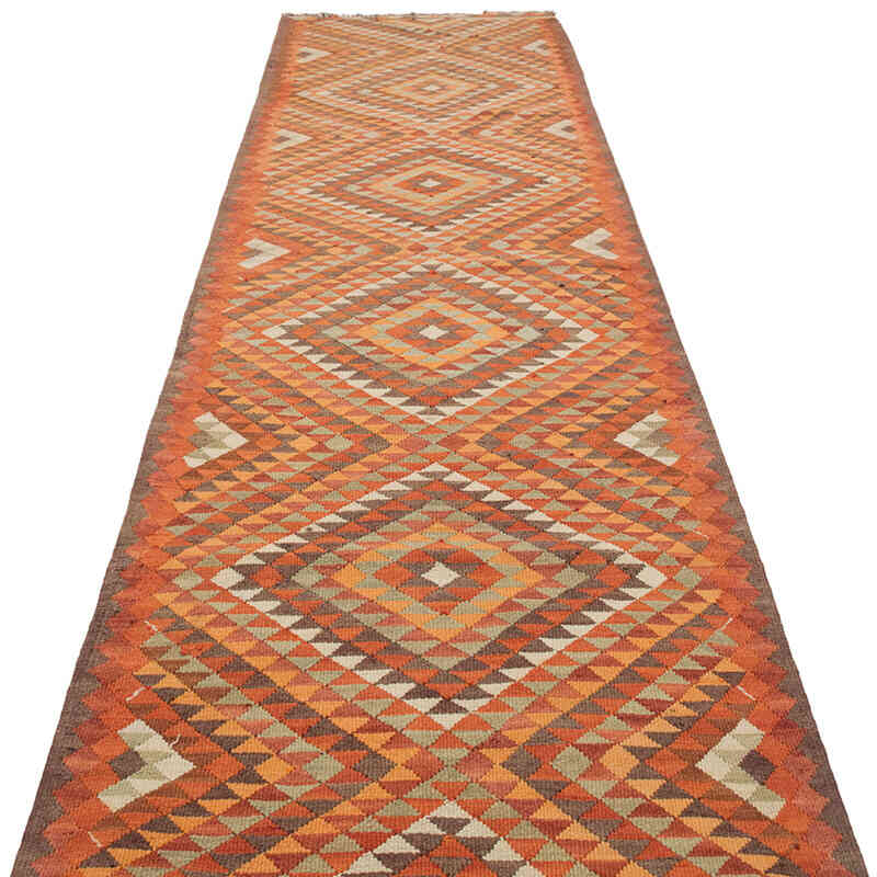 Corredor Vintage Herki Kilim - 86 cm x 337 cm - K0077652