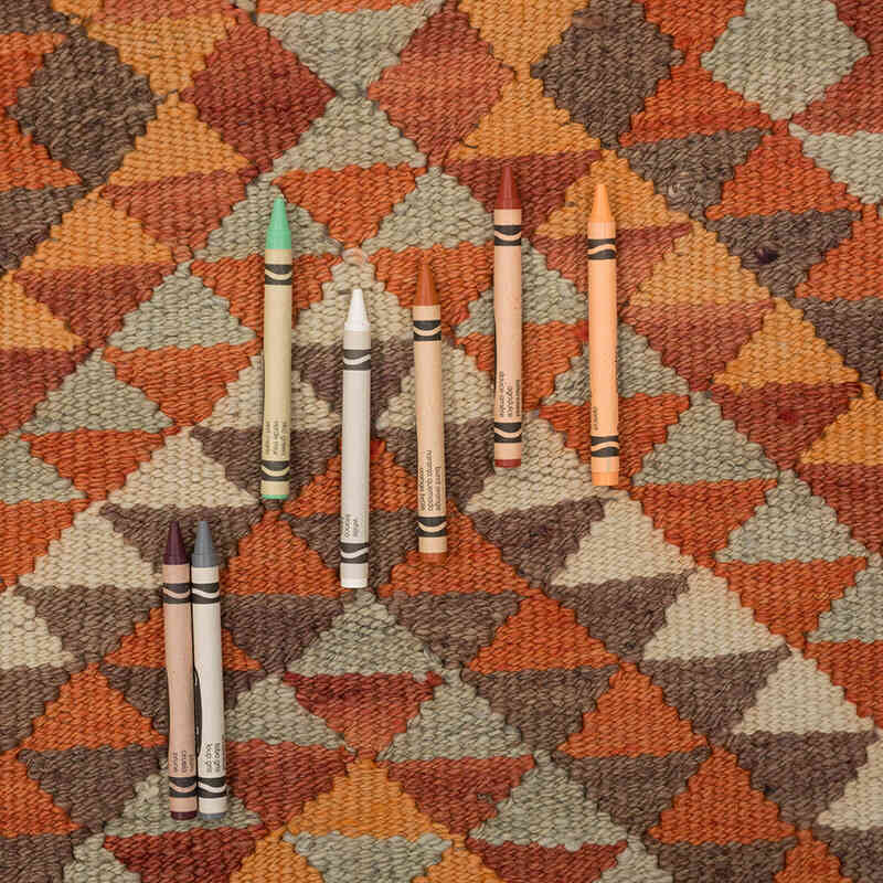 Corredor Vintage Herki Kilim - 86 cm x 337 cm - K0077652