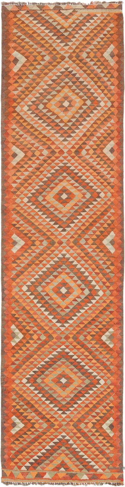 Vintage Herki Kilim Runner - 2' 10" x 11' 1" (34" x 133")