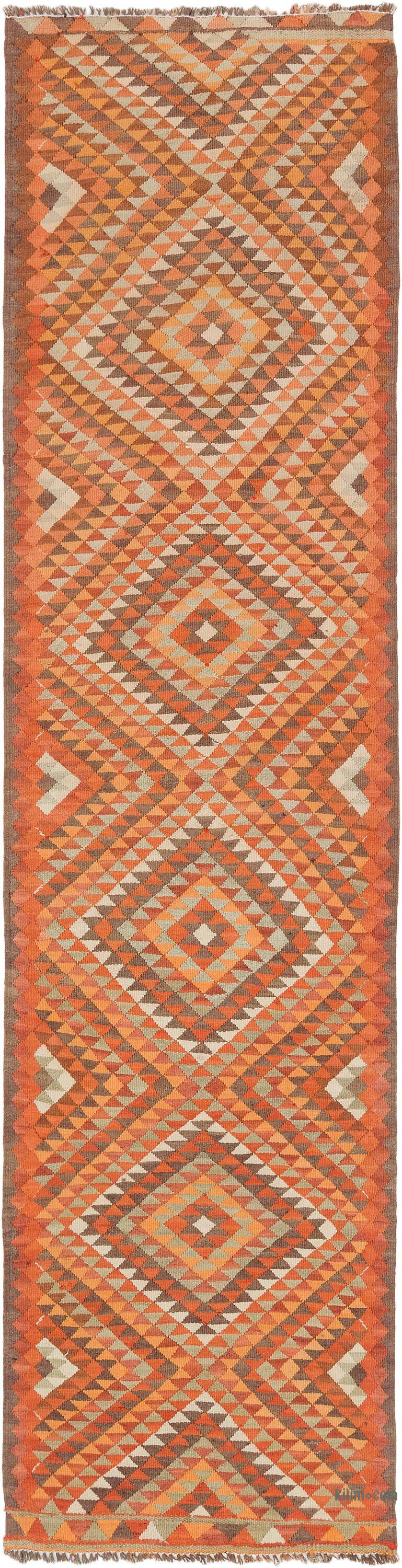 Corredor Vintage Herki Kilim - 86 cm x 337 cm - K0077652
