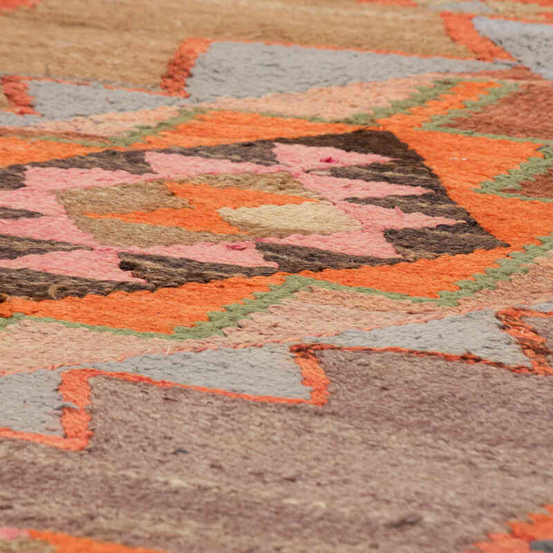 Corredor Vintage Herki Kilim - 82 cm x 339 cm - K0077653