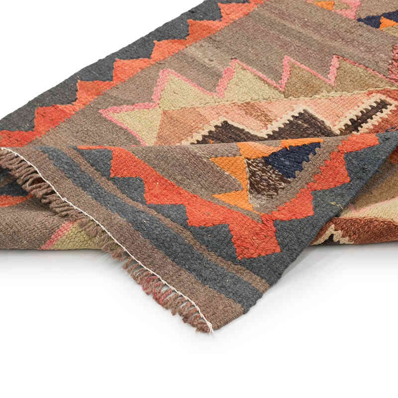 Corredor Vintage Herki Kilim - 82 cm x 339 cm - K0077653
