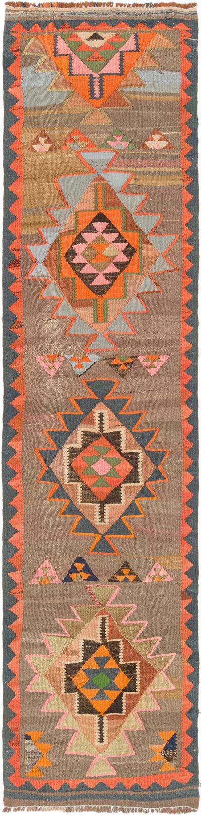 Vintage Herki Kilim Runner - 2' 8" x 11' 1" (32" x 133")