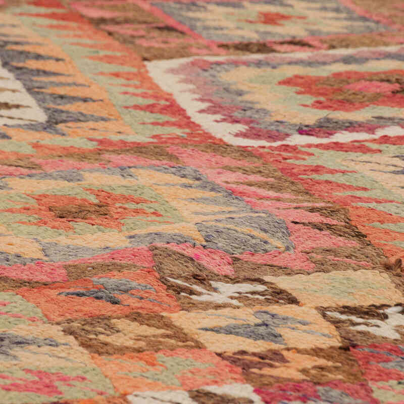 Vintage Herki Kilim Runner - 3' 3" x 10' 5" (39" x 125") - K0077654