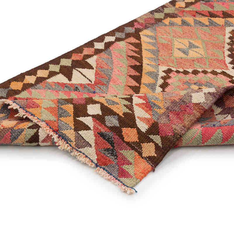 Vintage Herki Kilim Runner - 3' 3" x 10' 5" (39" x 125") - K0077654