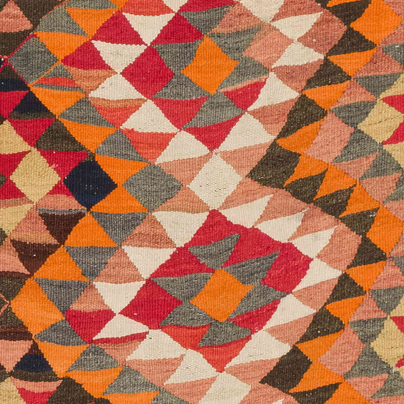 Vintage Herki Kilim Yolluk - 102 cm x 256 cm - K0077655