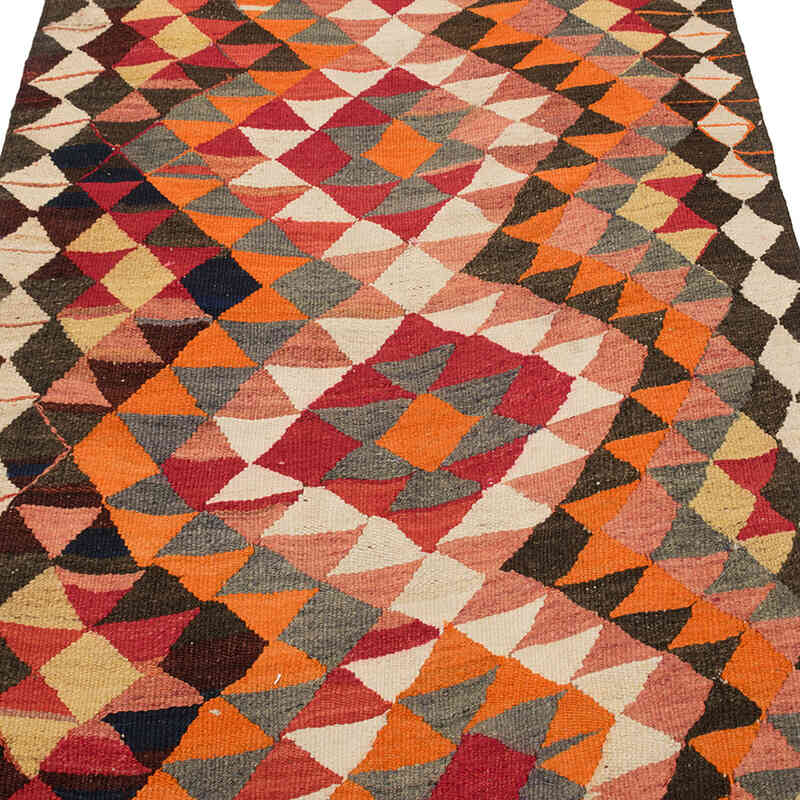 Vintage Herki Kilim Yolluk - 102 cm x 256 cm - K0077655