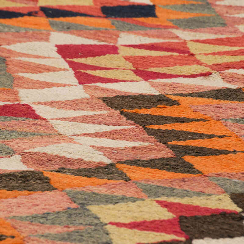 Vintage Herki Kilim Yolluk - 102 cm x 256 cm - K0077655