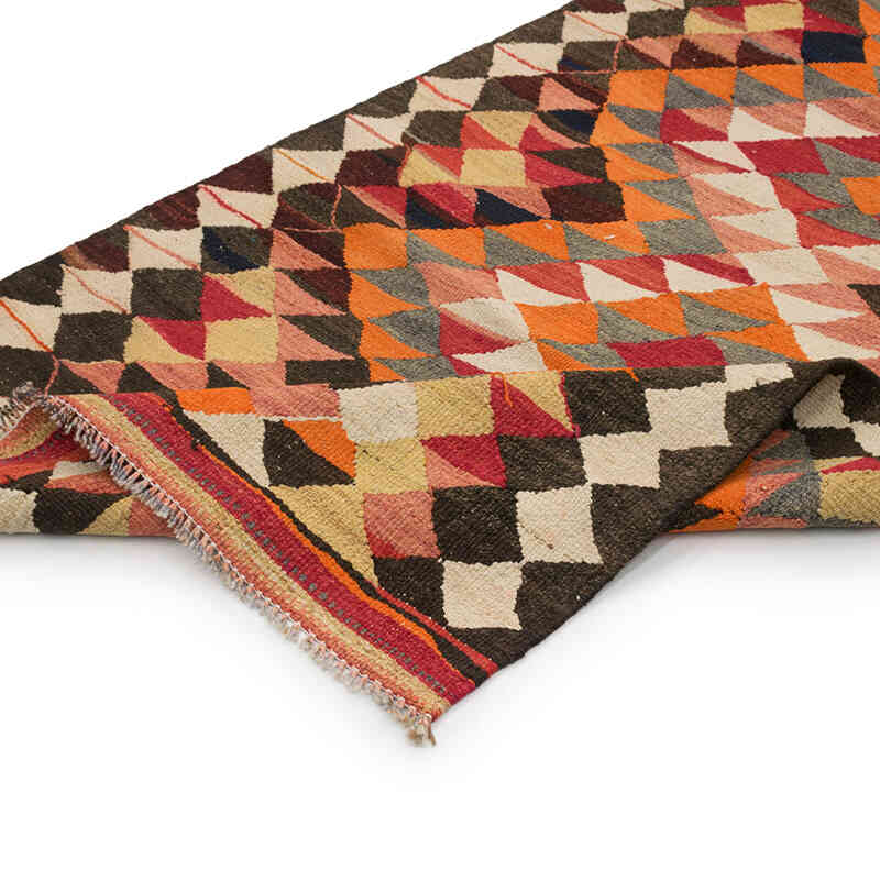 Vintage Herki Kilim Yolluk - 102 cm x 256 cm - K0077655