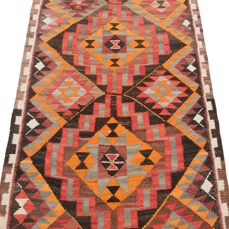 Vintage Herki Kilim Runner - 2' 10" x 9' 5" (34" x 113") - K0077656