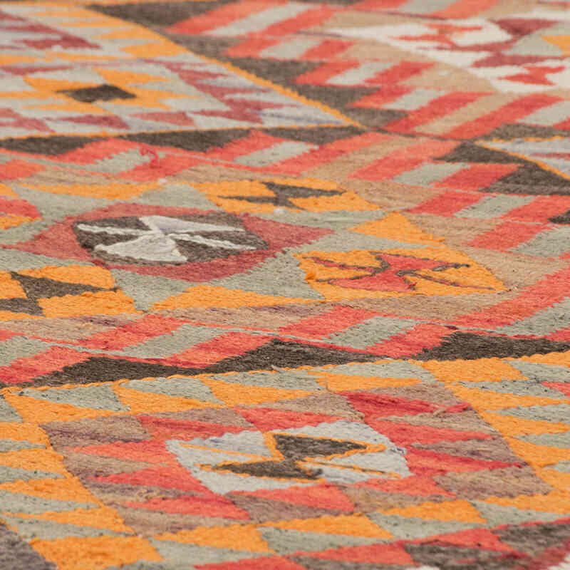 Vintage Herki Kilim Runner - 2' 10" x 9' 5" (34" x 113") - K0077656