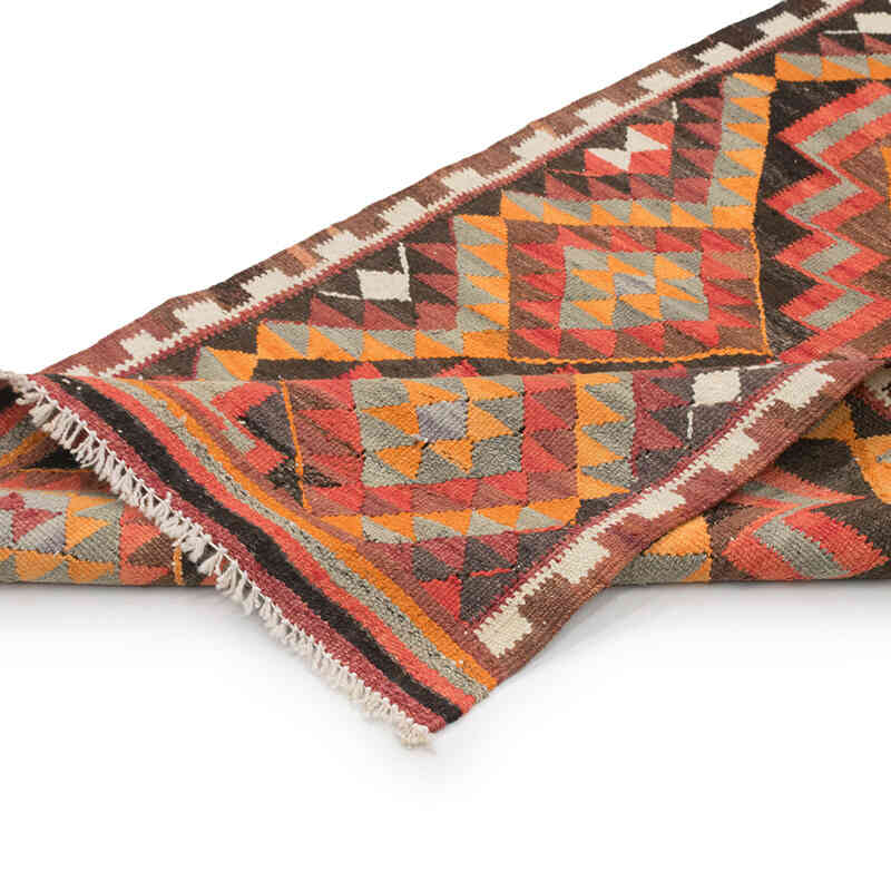 Vintage Herki Kilim Runner - 2' 10" x 9' 5" (34" x 113") - K0077656