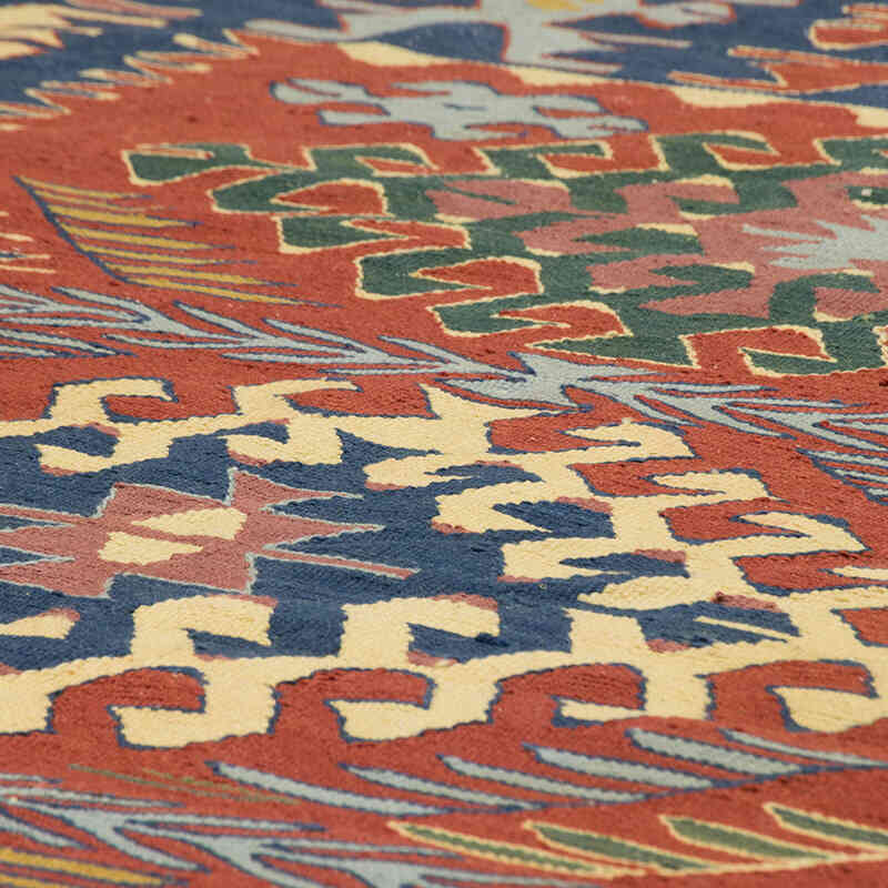 New Handwoven Turkish Kilim Rug - 3' 8" x 5' 5" (44" x 65") - K0077657