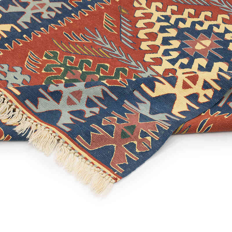 New Handwoven Turkish Kilim Rug - 3' 8" x 5' 5" (44" x 65") - K0077657