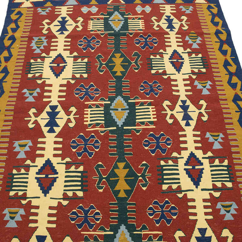 Yeni Kök Boya El Dokuma Kilim - 114 cm x 172 cm - K0077659