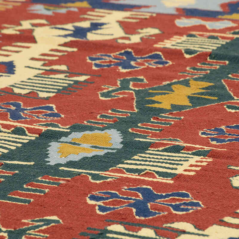 Yeni Kök Boya El Dokuma Kilim - 114 cm x 172 cm - K0077659