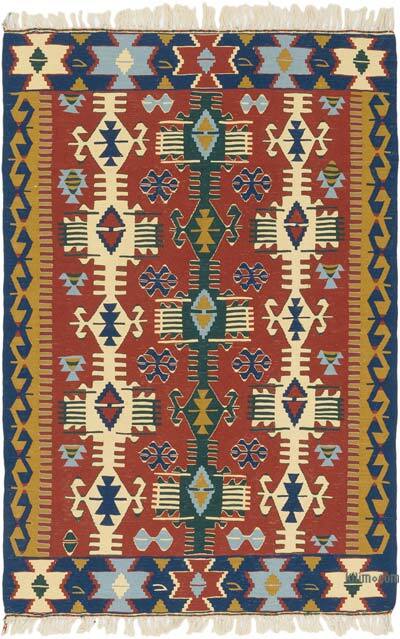 Yeni Kök Boya El Dokuma Kilim - 114 cm x 172 cm
