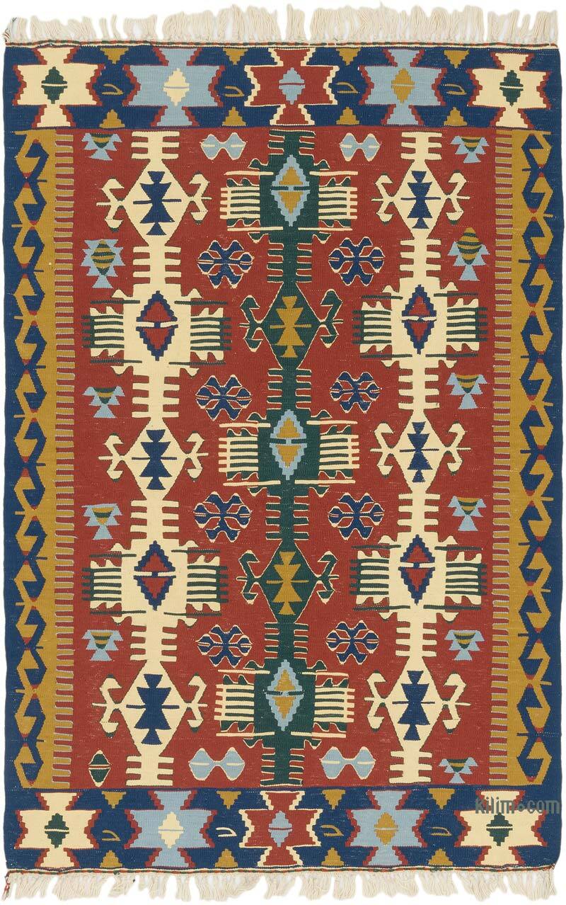 Yeni Kök Boya El Dokuma Kilim - 114 cm x 172 cm - K0077659
