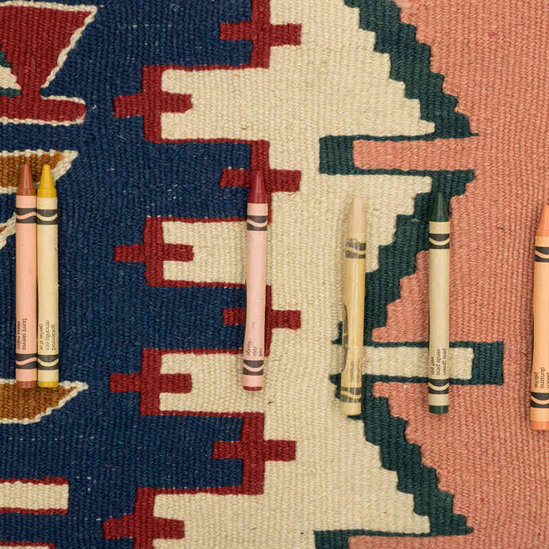 Nueva Alfombra Turca Kilim - 111 cm x 166 cm - K0077660