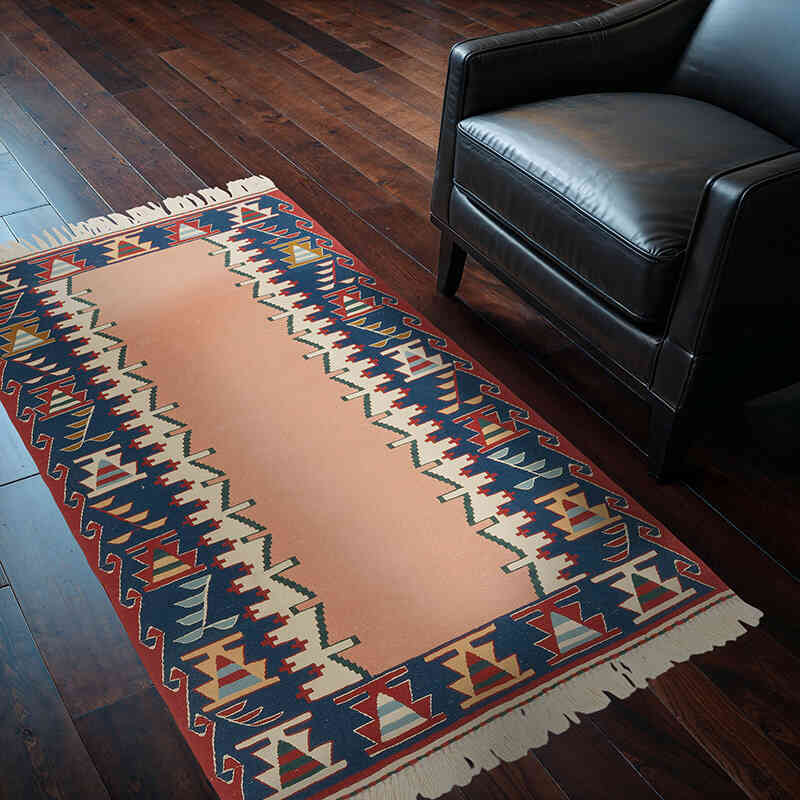 Nueva Alfombra Turca Kilim - 111 cm x 166 cm - K0077660