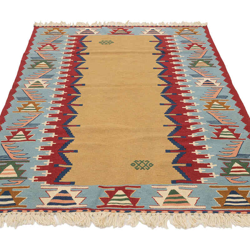 Yeni Kök Boya El Dokuma Kilim - 110 cm x 164 cm - K0077662