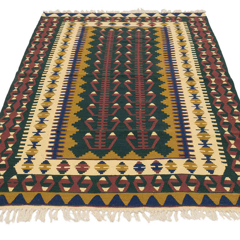 New Handwoven Turkish Kilim Rug - 3' 11" x 5' 10" (47" x 70") - K0077663