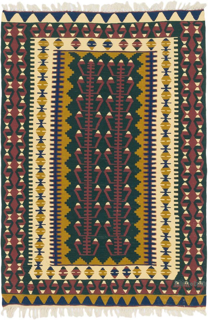 New Handwoven Turkish Kilim Rug - 3' 11" x 5' 10" (47" x 70") - K0077663